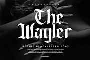 The Wayler - Gothic Blackletter Font, a Blackletter Font by RagamKata (Thumbnail 1 of 10)