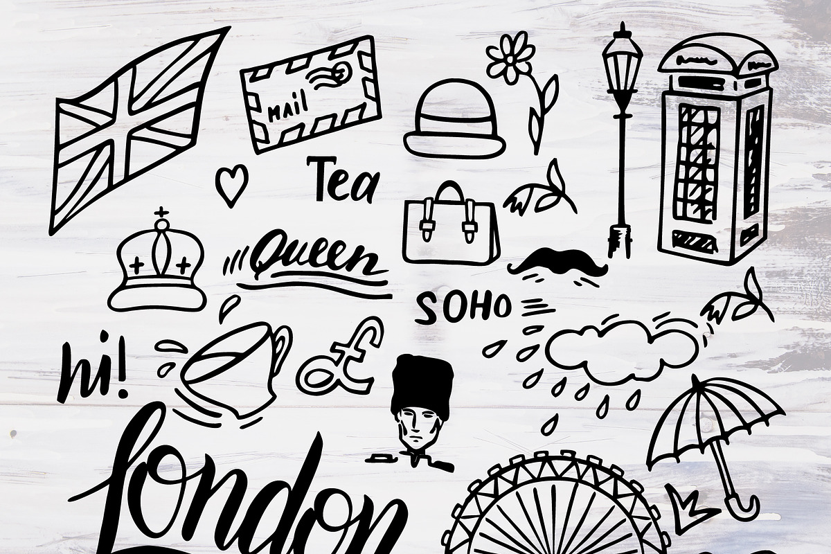 London. Modern hand drawn background, an Illustration by Live line (Photo 6 of 6)