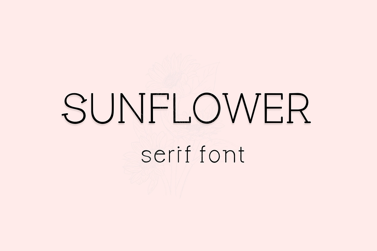 Sunflower - serif font, a Serif Font by Sk designs (Photo 8 of 8)