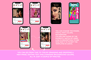 Pastel Neon Instagram Templates, a Social Media Template by SunshineStudioBoutique (Thumbnail 9 of 10)