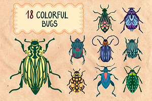 Boho Insects. Elements&patterns