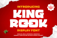 King Rook - Display Food Font