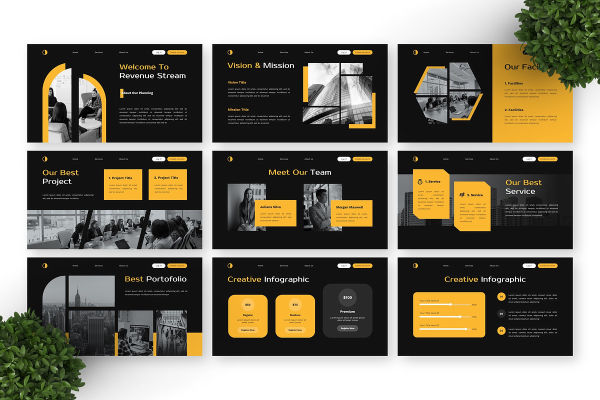 Revenue Stream - Business Powerpoint, a Presentation Template by Deepslide Studio (Photo 4 of 6)