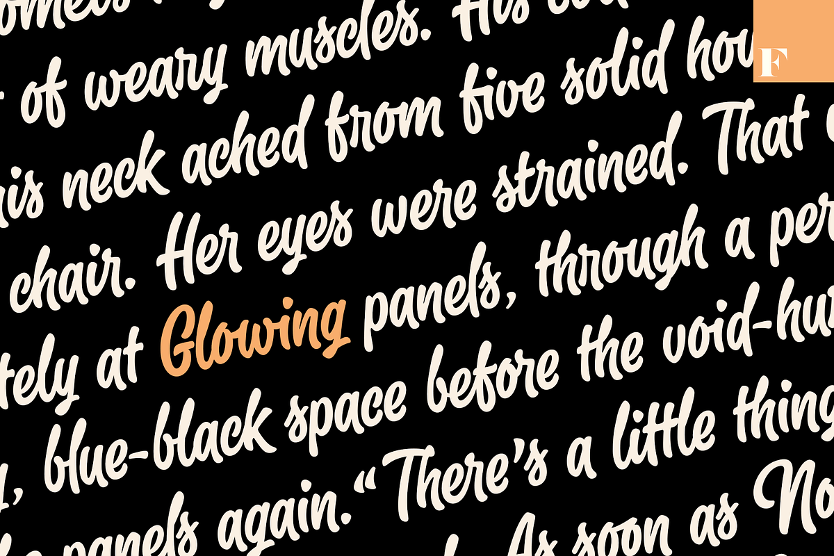 Slacker - a mellow brush script preview 5