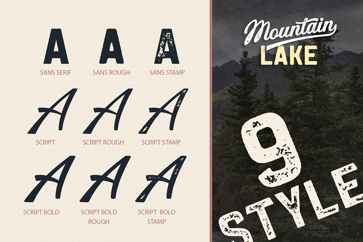 Mountain Lake, a Script Font by Larin Type Co. (Photo 13 of 15)