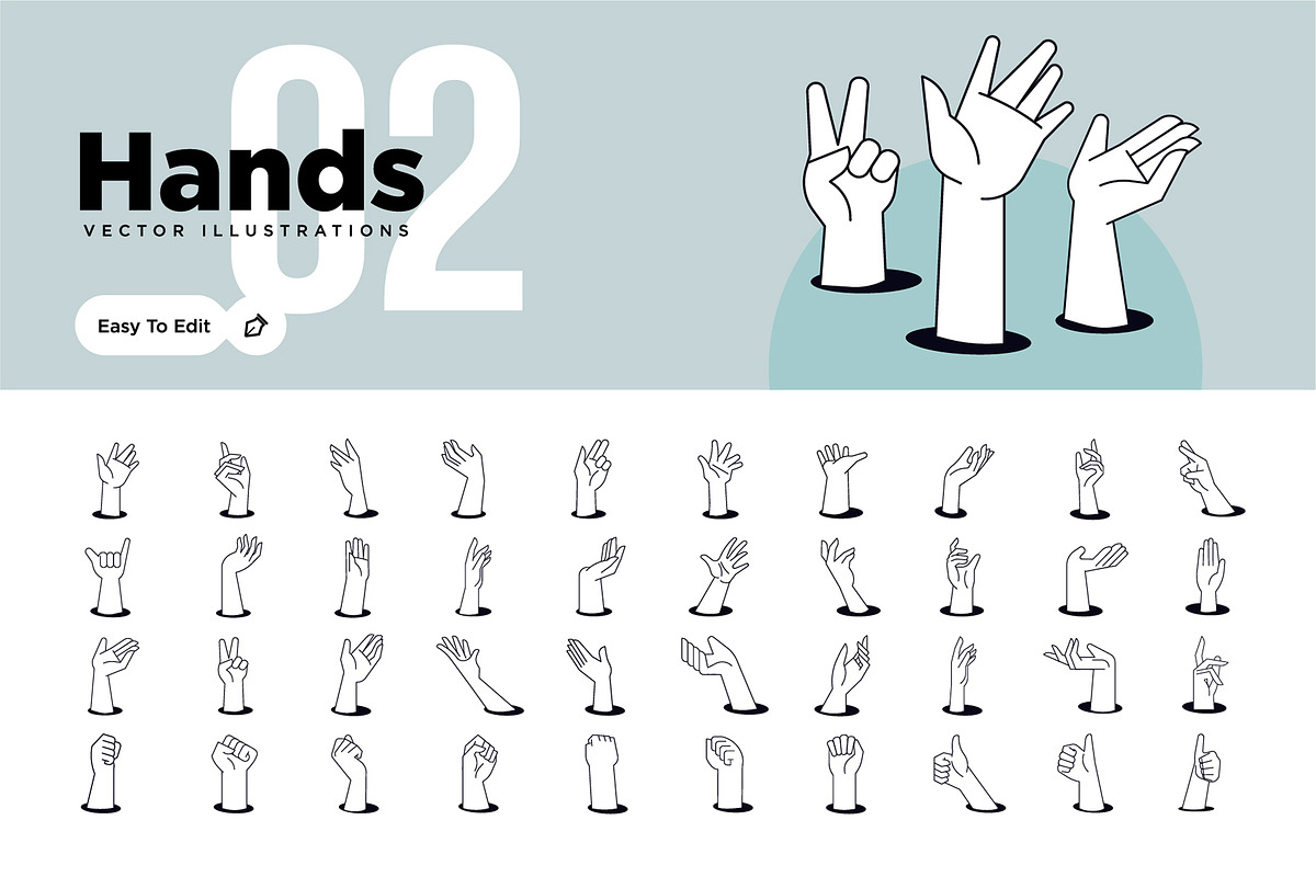 Hands illustrations, a Person Illustration by PureSolution (Photo 3 of 5)