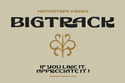 Bigtrack, a Handwritten Font by Nathatype (Thumbnail 15 of 15)