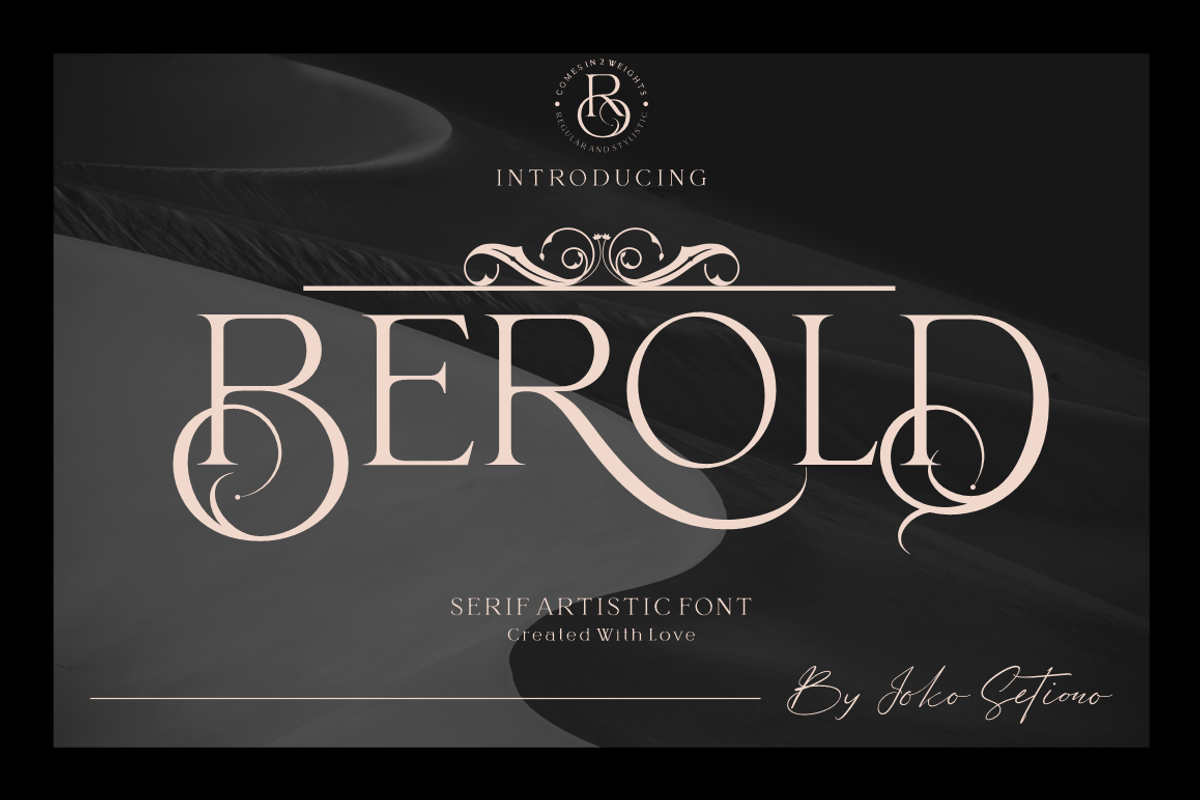 Berold - Artistic Serif Font, a Serif Font by Joko Setiono (Photo 1 of 15)