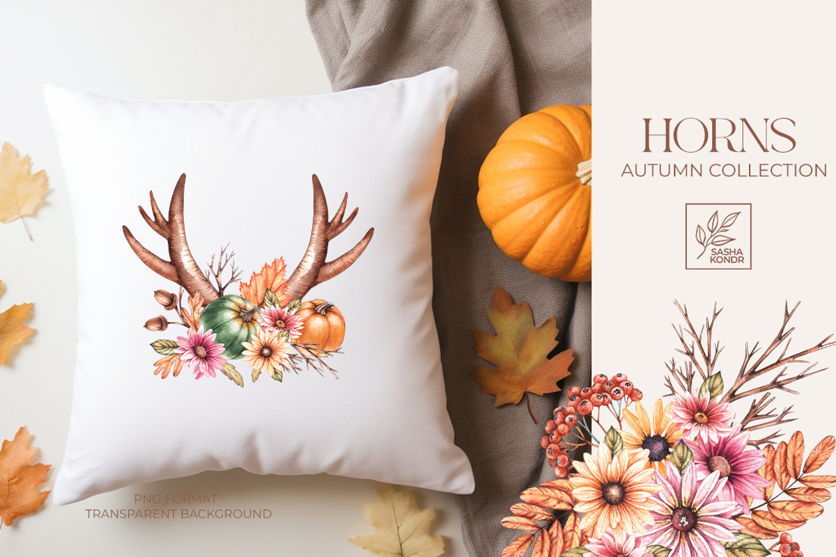 Autumn Watercolor floral collection, a Decorative Illustration by SashaKondr (Photo 11 of 20)
