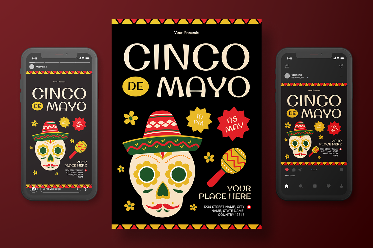 Cinco De Mayo Flyer Set, a Flyer Template by Annora Studio (Photo 3 of 6)
