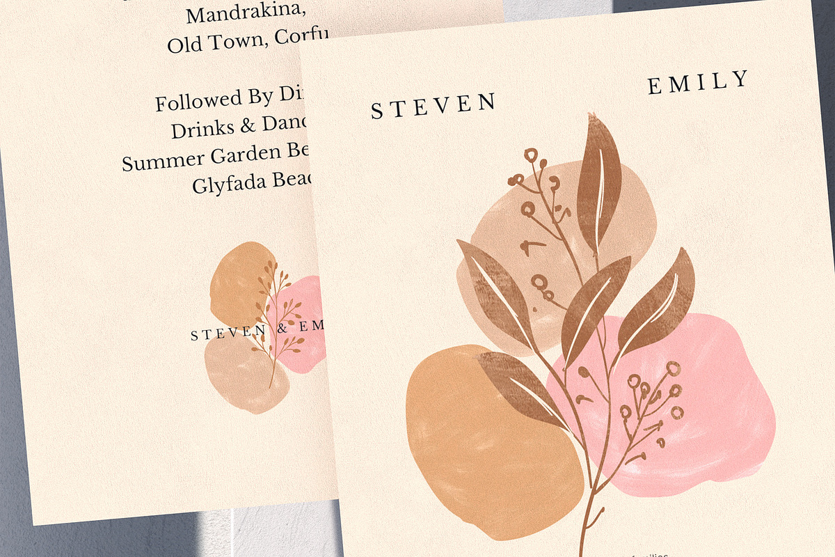Floral Boho Wedding Invitation, an Invitation Template by BigWeek (Photo 6 of 6)