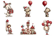 Whimsical Birthday Clipart Birthday, an Illustration by Designking (Thumbnail 5 of 5)
