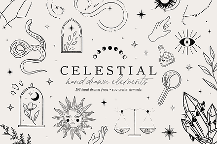 Celestial Magic Logo & Branding Art, a Texture Illustration by FEM Creative Studio