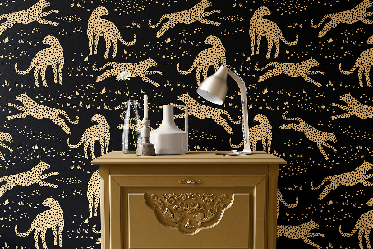 Hand Drawn Wild Leopards, a Wallpaper Graphic by MalyskaStudio (Photo 13 of 17)