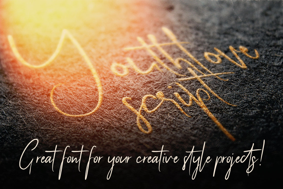 Youthlove Script Font preview 4