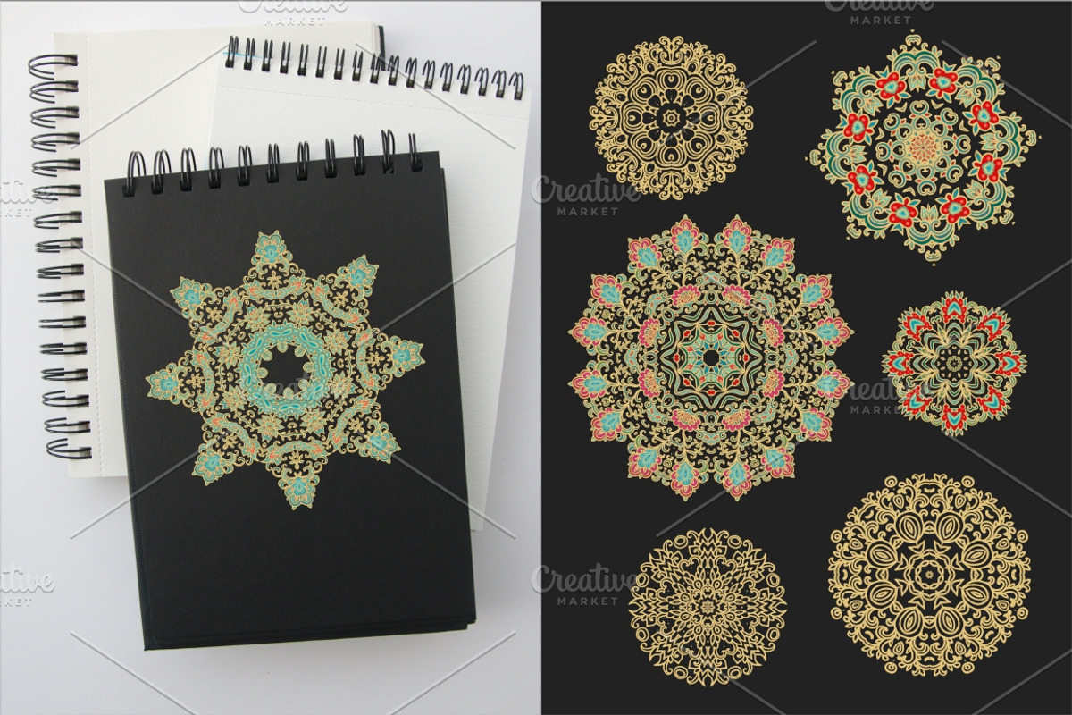 Big decorative vector pack, a Texture Graphic by Dainia (Photo 2 of 5)