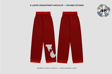 3 LAYER SWEATPANTS MOCKUP