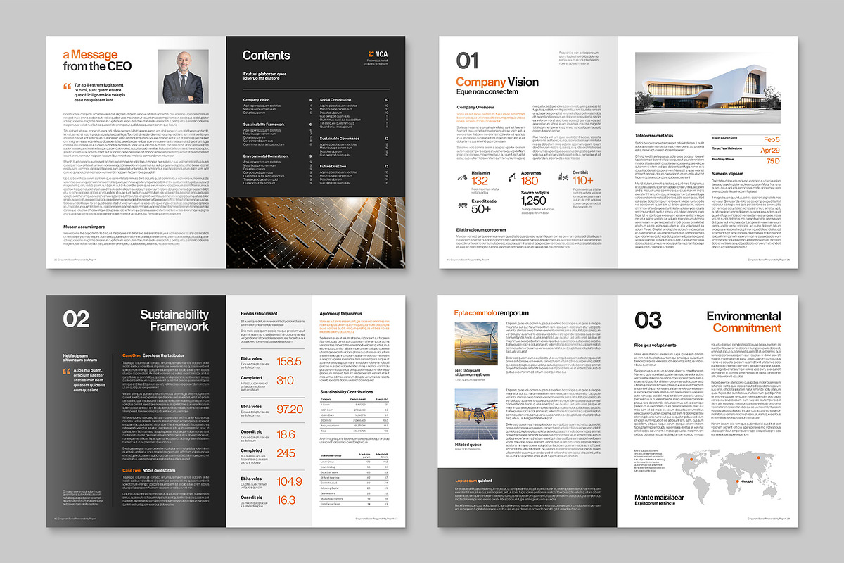CSR Report Brochure Template, a Brochure Template by BrandPacks (Photo 3 of 6)