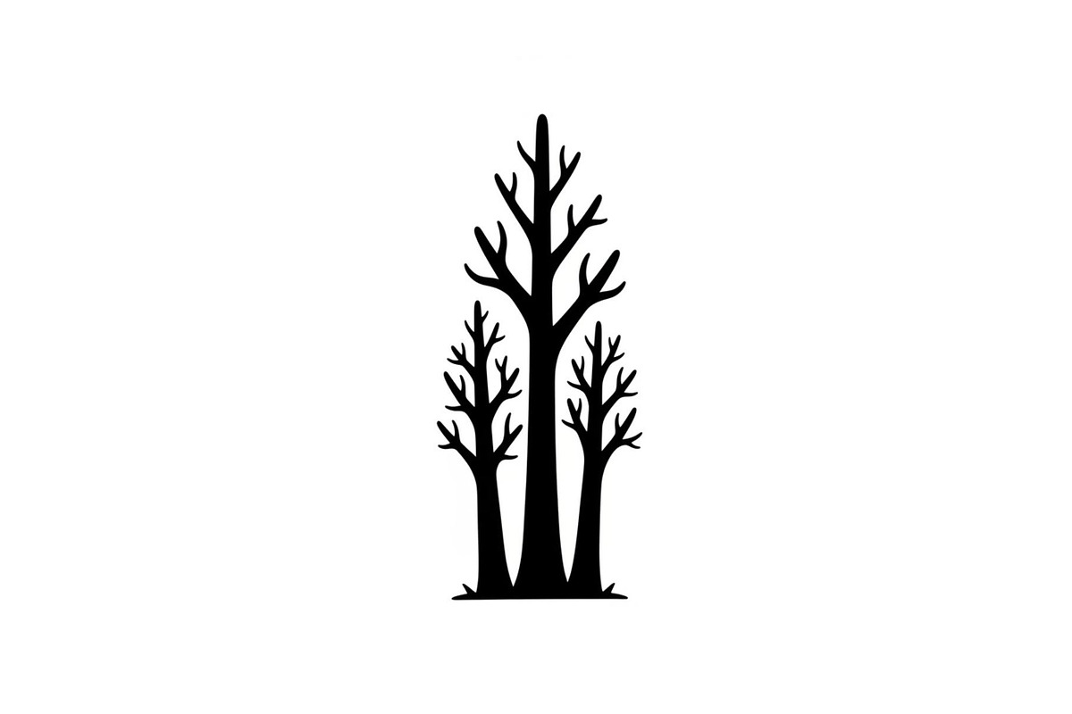 Woodland & Forest Tree Silhouettes B, an Illustration by jahid234 (Photo 27 of 41)