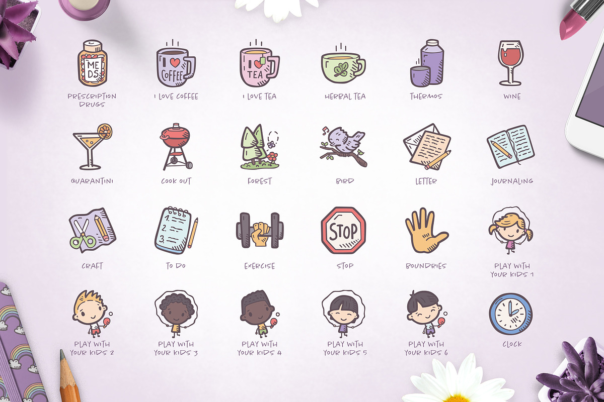 Self-Care & Mental Health Icons, an Icon by Good Stuff No Nonsense (Photo 4 of 11)