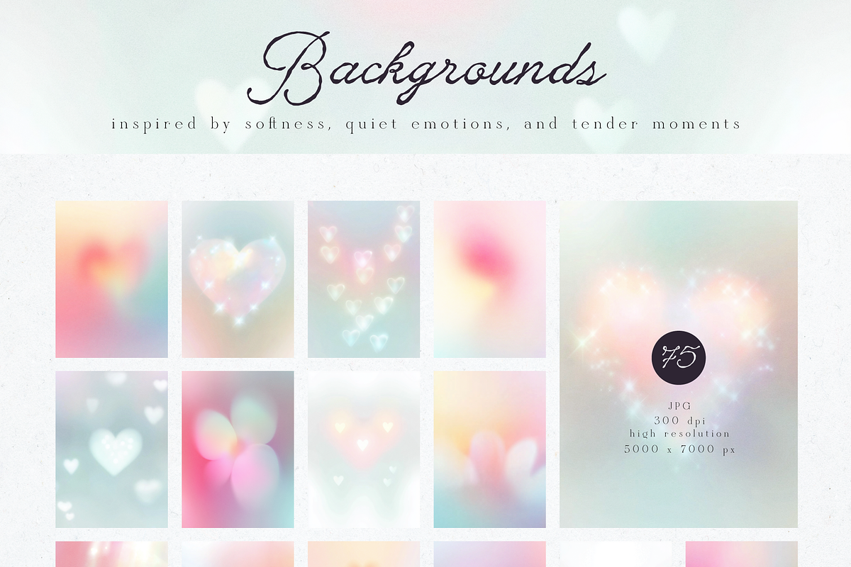Soft Echoes of Love Backgrounds, a Background Graphic by Animoon (Photo 4 of 13)