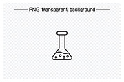 Flask and Test Tube Line Icons Set, an Outline Icon by Designfour (Thumbnail 4 of 7)