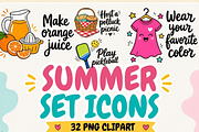 Summer Stickers Icons Clipart PNG, a Solid Icon by Tanya Kart (Thumbnail 8 of 8)
