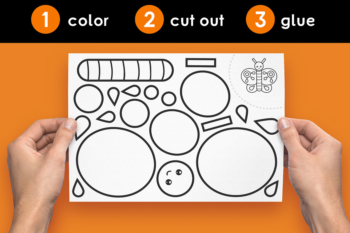 Cut and Glue Animals Worksheets, an Education Illustration by Ksenya Savva (Photo 3 of 6)