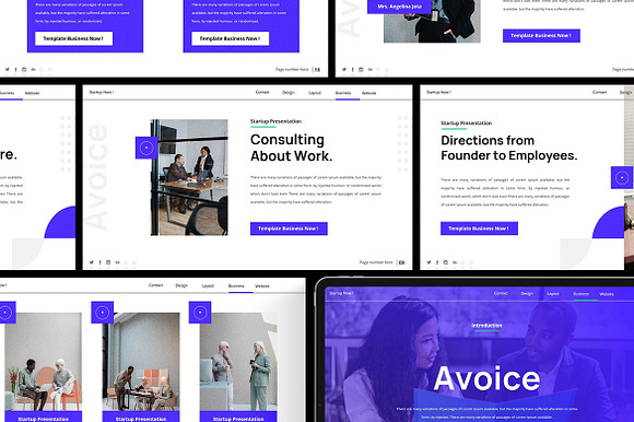 Avoice Presentation Template preview 8