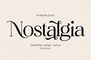Nostalgia Modern Serif Font, a Serif Font by Storytype Studio (Thumbnail 1 of 17)