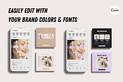 Skincare Instagram Canva Templates, a Social Media Template by Dandy Studio (Thumbnail 6 of 6)