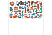 It's movie time! White background, a Texture Illustration by Art Loft (Thumbnail 12 of 16)