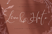 Love and Hate - Handwritten Font, a Script Font by Fonteca (Thumbnail 1 of 4)