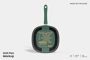 Grill Pan Mockup, a Household Mockup by renderstockmarket