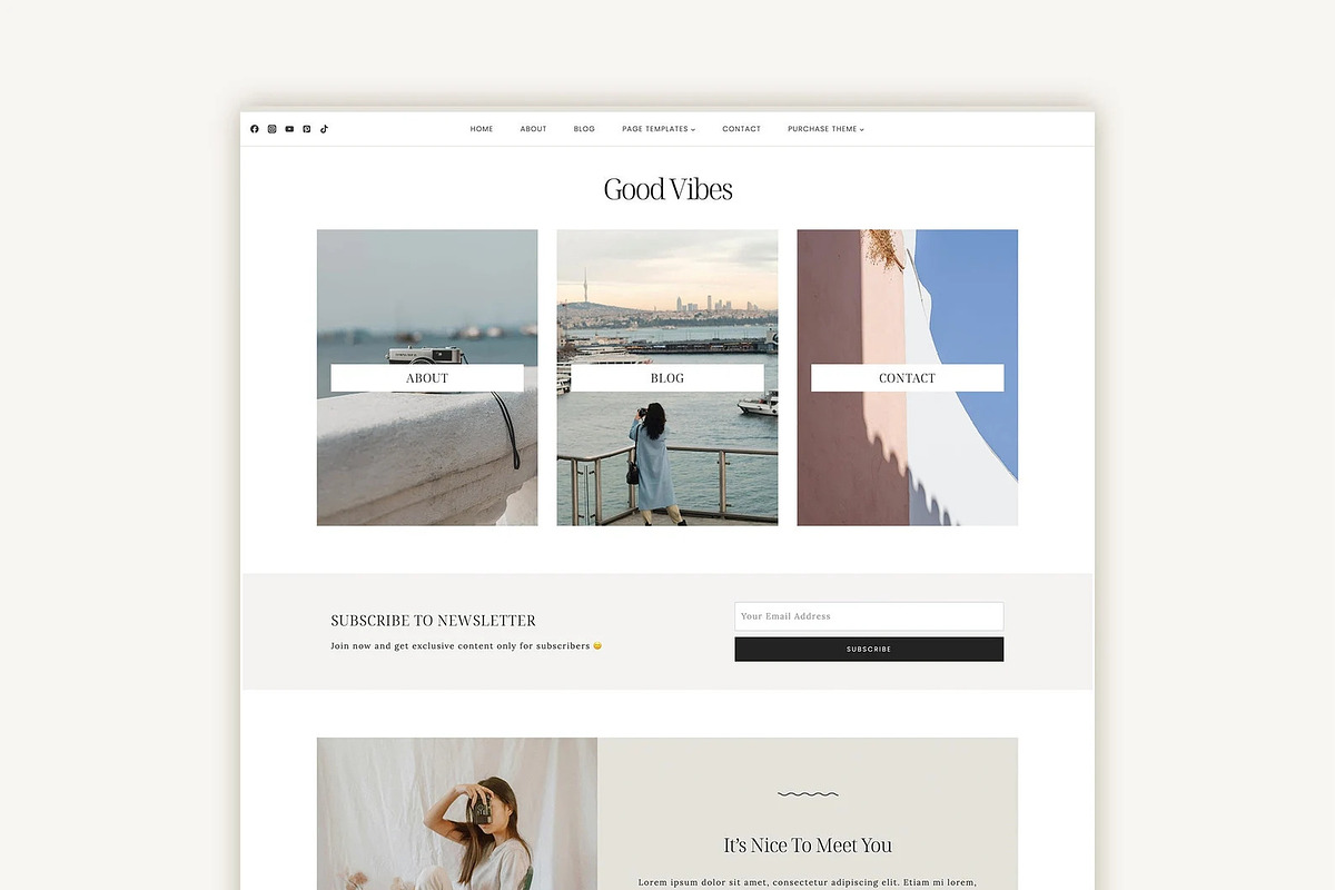 Lifestyle Blog Kadence child theme, a WordPress Template by Sky and Stars (Photo 1 of 4)