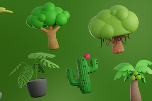 Treeby - Tree & Plant 3D Icon Set