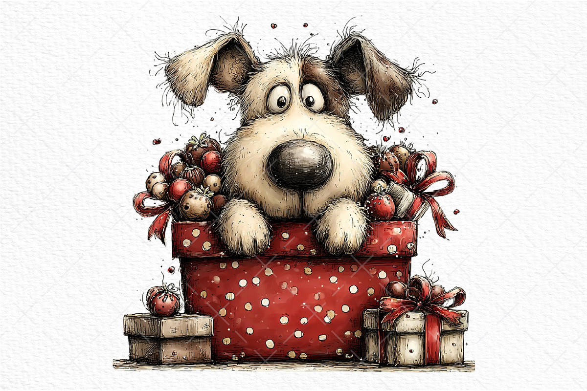Funny Valentine Peeking Dog Clipart, an Illustration by Craft Nest (Photo 11 of 11)