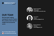 T-Shirt Mock-Up Set, a Shirt Mockup by Freeman Studio (Thumbnail 17 of 20)