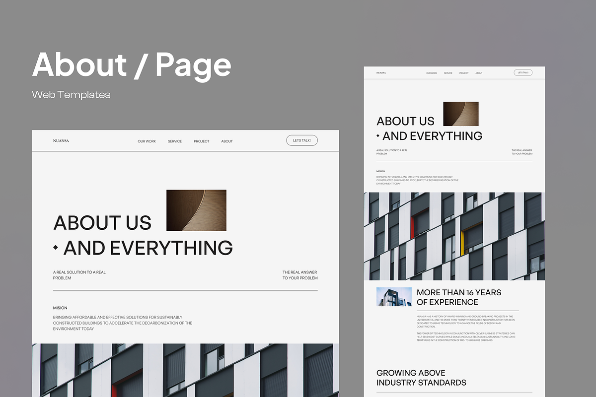Nuansa - Architecture Landing Page, a Landing Page Template by SundayWorkTeam (Photo 5 of 7)