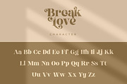 Break Love | Classy Retro Font, a Sans Serif Font by Pentagonistudio (Thumbnail 8 of 10)