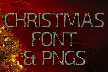 Christmas Socks Font & PNGs, a Font by Creative Graphics