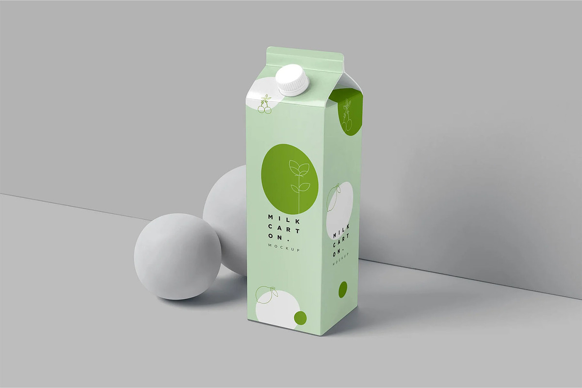 Liter Milk Carton Mockups, a Product Mockup by megostudi0 (Photo 6 of 6)
