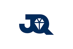 JQ or QJ logo and icon design