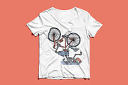 accident while riding a bicycle, a Person Illustration by gunaonedesign (Thumbnail 3 of 4)