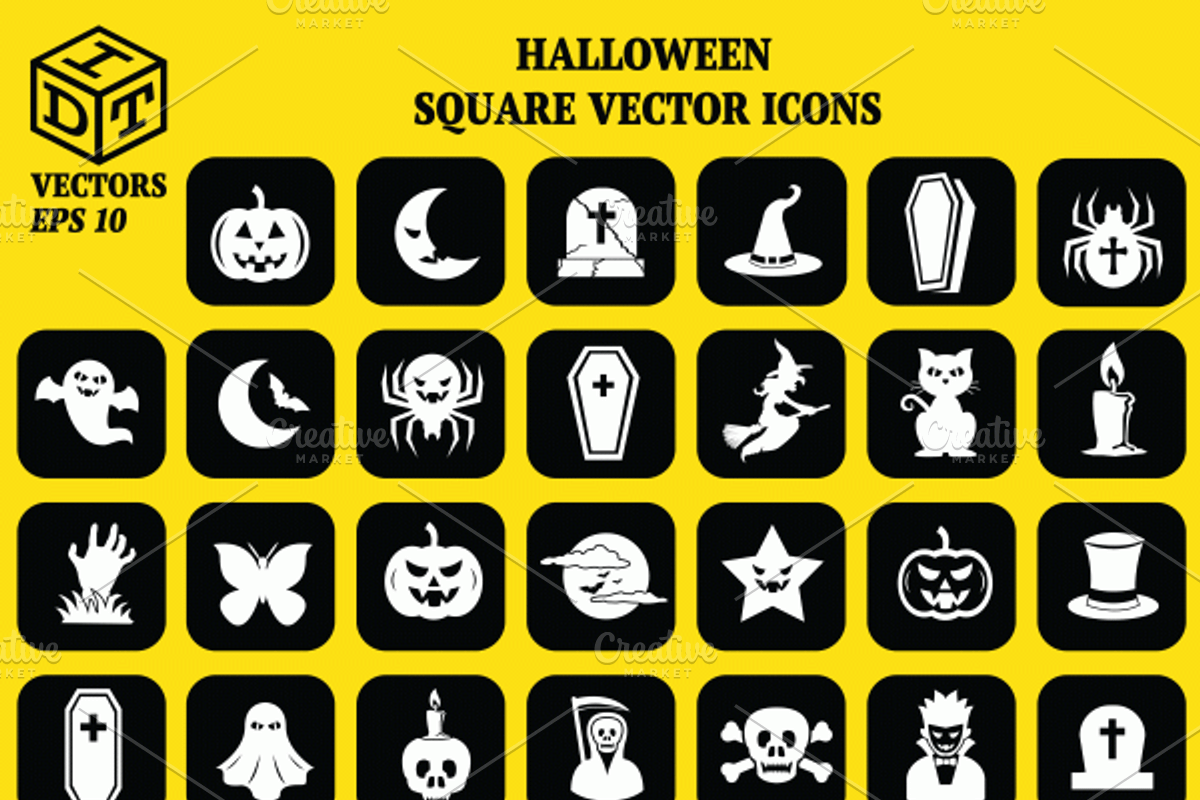 Halloween Vector Icons & Elements