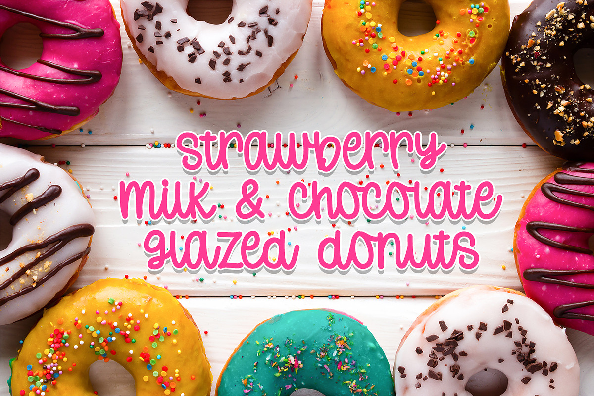 Donut Worry - A Hand-lettered Font preview 2