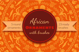 African Tribal Ornaments & Brushes