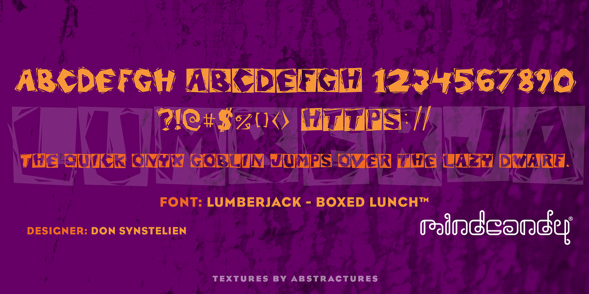 Lumberjack™, a Font by MINDCANDY (Photo 2 of 2)