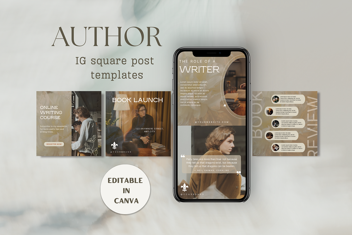 Author social media template bundle, a Social Media Template by Petite Zakka Boutique (Photo 8 of 10)