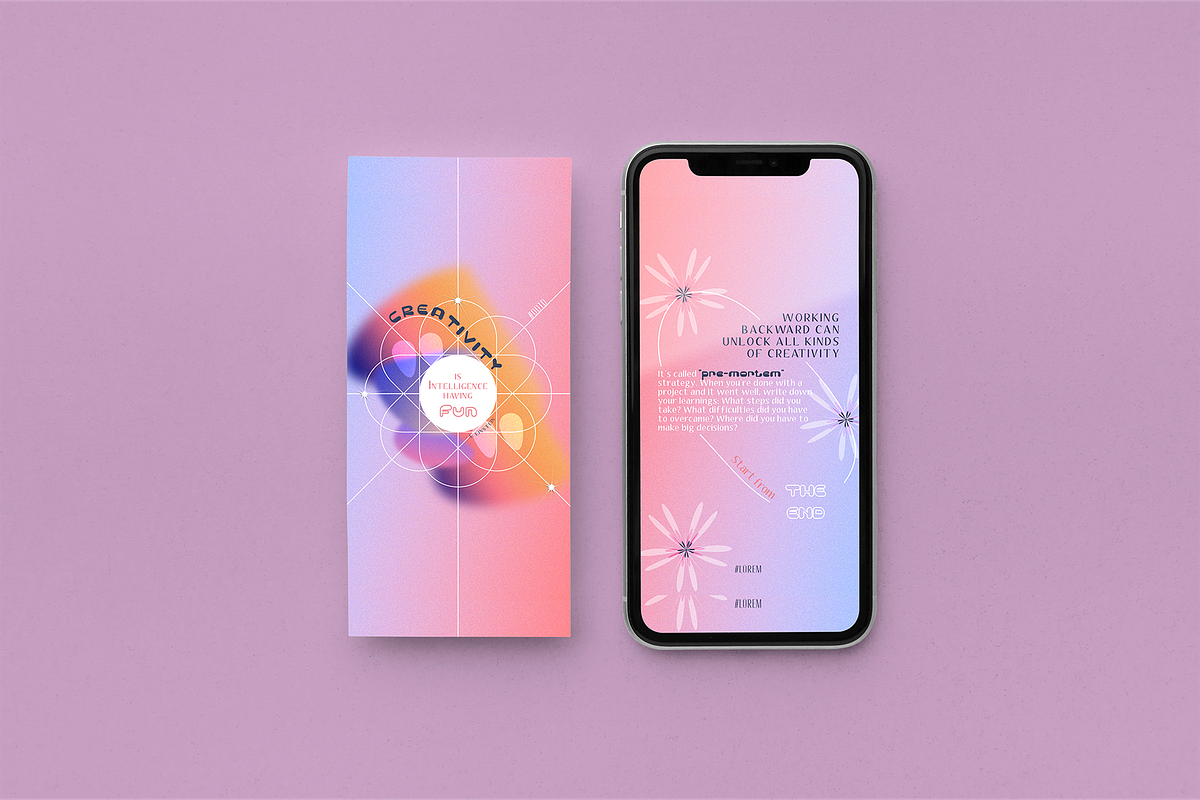 Outer Space Aesthetic Instagram PSD/AI preview 2